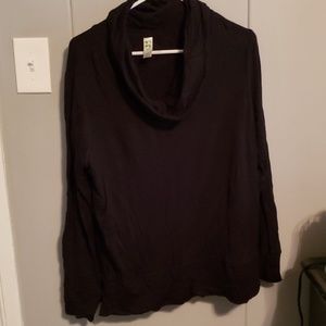 Green Tea Cowl Neck Long Sleeve